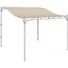 Outsunny Tetto di ricambio per pergola vela parasole per copertura terrazza telo di ricambio per gazebo 3 x 3 m 298x293 cm Bianco crema | Aosom Italy
