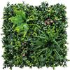 Outsunny Set di 6 Siepi Artificiali Schermanti per Giardino 50x50 cm Stile Milano Montaggio Facile Anti-UV per Terrazza Balcone Verde | Aosom Italy