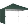Outsunny Gazebo Pieghevole Pop-up 3x3 m con Parete Laterale UPF50+ Altezza Regolabile Sollevamento Centrale Borsa per il Trasporto Verde | Aosom Italy