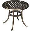 Outsunny Tavolino da giardino tavolo da esterno resistente alle intemperie con telaio in alluminio pressofuso, rotondo portata 60 kg Ø60x52,5H cm | Aosom Italy