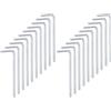 QUARKZMAN Chiave Esagonale Metrica Forma L 2mm Acciaio Cromo Vanadio 20pz | Strumento Riparazione, per Riparazione Domestica