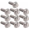 Hilitand Set di 10 Viti a Testa Esagonale M6 in Acciaio Inox SS304 Bullone a Flangia Tappo di Lavaggio Fissaggio (M6 x 16)