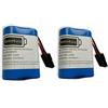BatterEasy 2 x Visonic Powermax Batteria per MCS-740 Confezione da 2 Siren Alarm SR-740 PG2 PowerMax Box 2XER18505M 103-304742 Coppia