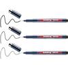 edding 1800 Penna a punta sintetica; Astuccio 3 pz.; Colore nero; Tratti 0,25-0,35-0,5 mm