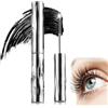 RhiVrillion Mascara, Iron Wand Mascara, Washable Metal Mascar, Bristleless Rod Brush, per Ciglia e Sopracciglia, Anti-Sbavature, Arricciante e a Lunga Tenuta, Senza Sfaldature, Senza Grumi