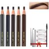 Comioke Professional Makeup Matita sopracciglia,5PCS Micro Brow Pencil, kit per microblading impermeabili,Trucco per Tatuaggi con Matita per Sopracciglia e Accessori per Microblading per la Marcatura