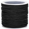 G2PLUS 100m Filo Nylon per Braccialetti,0.8mm Cordino Nylon Nero | Macrame Corda Filo per Collane,Intrecciati Gioielli Macrame,Fai da Te,nodi cinesi Artigianal