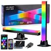UCAMP Barra LED RGB Intelligente, 2 Pezzi 32cm, Retroilluminazione Gaming per TV e PC con Sincronizzazione Musicale, APP e Telecomando, per Monitor e Scrivania, Include Alimentatore