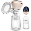 Nukido Tiralatte Elettrico 3 Modalità Portatile Indicatore LED Senza BPA Silicone Beige Oro