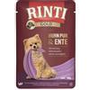 RINTI Chicken Pure&Duck Mini pollo e anatra in bustina per cani di piccola taglia 100 g