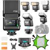 Godox iT32 TTL Flash per Olympus e Panasonic Fotocamera con Trigger X5O, Wireless 2.4GHz HSS 1/8000s, LED & Touchscreen con Olympus E-M1 E-M5 E-M10 III E-PL8 PEN-F Panasonic GH5 G100 G85 GX85 S1 LX100
