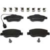 FERODO Kit pastiglie freni Anteriore Con contatto segnalazione usura con accessori FDB1945 Compatibilità con FIAT 500 312 PANDA 169 500 C 312 PANDA Van 169, FORD KA RU8