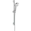 hansgrohe Croma Select S Set doccia Vario EcoSmart 9 l/min con asta doccia 65 cm, bianco/cromo, 26563400