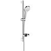 hansgrohe Croma Select S Set doccia Vario con asta docce 65 cm e portasapone, bianco/cromo, 26566400