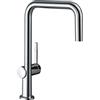 hansgrohe Talis M54 - Rubinetto da cucina (1 getto), Miscelatore cucina con altezza bocca 220 mm, Rubinetto monocomando con bocca girevole, cromo, 72806000