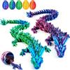 Tangdudu 2PC 23CM Uovo di Drago Stampato in 3D, 3D Fidget Toys, Realistico Drago Giocatto