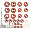 Vbestlife Kit di riparazione e manutenzione per Sassofono Alto, Pads per Sassofono Kit di Manutenzione per Strumenti Musicali a Vento