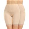 Niwicee Pantaloncini Sottogonna Donne Estivi Vita Alta Mutande Sportivi Pizzo sotto Vestito Fasce Antisfregamento Cosce Modellante Shorts UltraSottili Traspiranti Seta di Ghiaccio Fresco-Misto-M