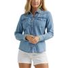 Lee Camicia da Donna a Maniche Lunghe con Bottoni, Gamma MT, XL, Mt. Gamma, XL