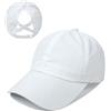 Fadcaer Cappello da Baseball Donna Cappello da Baseball a Coda di Cavallo per Donne, Cappello da Baseball a Coda di Cavallo ad Asciugatura Rapida in Rete Regolabile con Foro per Coda di Cavallo (Bianco)