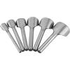 Hztyyier 6pcs strumenti artigianali in pelle punzonatrice semicircolare per la casa in pelle cucito crafting cinghia cintura progetto di lavoro manuale artigianale fai da te Leather Tools