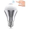 Haofy Sensore di Movimento Lampadine, Lampadina piccola LED 9w Equivalente a 100W Bianco Caldo 3000K 230V per Corridoio Portico Garage Cantina [Classe di efficienza energetica A+]