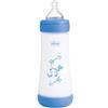 Chicco Biberon P5 Fast in silicone per bambini colore azzurro 300 ml