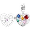 CYCUFF Sterling Silver Charms 925 per Bracciale Europeo, Collane Pendente Perline Gioielli Regalo per Le Donne Amici di Famiglia