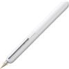 Lamy dialog pianowhite - penna stilografica senza capp. con meccanismo a rotazione - pennino in oro 14 ct, parz. platinato e di misura B - cartuccia d'inchiostro T 10 blu e conv. Z 27 -per destrimani