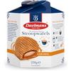 Daelmans Stroopwafels Scatola Esagonale, 8 Waffle al Caramello Olandesi, Diametro 8 cm, 230 g, Snack Classico da Caffè