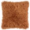 furn. Fodera per cuscino Rowan - Cuscino decorativo in morbida pelliccia sintetica in stile mongolo con retro in velluto (zenzero - 50x50cm)