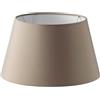 home sweet home collection Home Sweet Home Paralume per Lampada da Tavolo Tortora | 25/18/14 cm | per Attacco E27 | in Tessuto