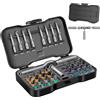JENABOM Set di cacciaviti magnetici 42 in 1, set di cacciaviti a cricchetto fai da te, set multi bit con guida magnetica e manico a cricchetto rimovibile, kit di strumenti di riparazione portatile e compatto