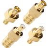 KUOQIY 4 Pezzi SMB a MCX Adattatore Kit, Adattatore Antenna DAB, MCX Maschio Femmina a SMB Maschio Femmina Connettore, per Antenna DAB + Autoradio FM AM 4G WLAN Cavo Coassiale RF
