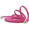 1aTTack.de 7m - magenta - 1 Stück - Cavo di Rete Ethernet Cat6 Piatto Lan Gigabit RJ45 Cat 6 compatibile Cat5 Cat5e Cat7 Cat8