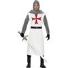 FIESTAS GUIRCA | Costume da Templare Medievale Adulto (52-54/L) - Cappuccio, Casacca, Cintura e Pantaloni - Costumi da Cavaliere per Halloween, Carnevale e Feste Storiche - Ideale per Adulti