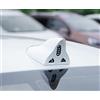 Riloer 1 x antenna solare per auto, antenna di segnale solare Riloer Antenna di luce dello squalo del segnale LED Bianco Anti-Tailing