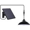 Tomshine 15CM Lampada Solare da Esterno con Pannello Solare,250LM 5500-6000K Bianco,Dimmerabile Luci Solari Esterno con Telecomando, Cavo 5M, 3 Modalità, IP65 Impermeabile, per Parete Balcone, Giardino, Garage