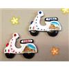Corriere Exp.- Set 12 Pz Calamita da Frigo Magnete Resina "ROMA COLOSSEO MOTO"