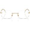 Ray-Ban Occhiali da Vista RX3767V 2500 Oro Arista/Trasparente Unisex 50/18/145