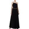 ELISABETTA FRANCHI ABITO RED CARPET IN TULLE MONOSPALLA - AB46332E2 - nero