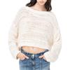 PINKO MAGLIA CORTA IN MISTO COTONE - 103280A1PG - beige