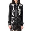 PINKO CAMICIA SATIN RICAMO RODEO - 103474A1XM - nero