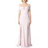 ELISABETTA FRANCHI ABITO RED CARPET IN JERSEY CREPE CON CORSETTO - ABR0851E2 - quarzo