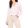 ELISABETTA FRANCHI CAMICIA IN GEORGETTE CON CHARMS E LOGO - CA08051E2 - quarzo