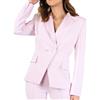 ELISABETTA FRANCHI GIACCA IN CREPE CON REVER IN RASO - GI14951E2 - quarzo