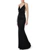 ELISABETTA FRANCHI ABITO RED CARPET IN JERSEY CON SCHIENA NUDA - ABR0652E2 - nero