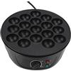 lyrlody Macchina per Takoyaki, 18 Stampi Rotondi, 750W, Rivestimento Antiaderente, Apertura 4cm, Spina Europea