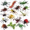 JOKFEICE 16 grandi insetti realistici come libellula, ragno, zanzara, giocattolo educativo per bambini, regalo di compleanno, decorazione per torte