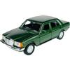 Generisch Welly modello auto compatibile con Mercedes-Benz W123 Classe E berlina verde 1975 - 1986 ca 1/34 - 1/39 Metal Model Auto Die Cast Nuovo in scatola